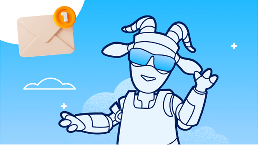 Line art image of agent Cloudy