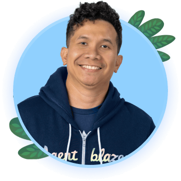 Glenn Huele in an Agentblazer hoodie