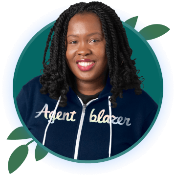 Nadina D. Lisbon in an Agentblazer hoodie