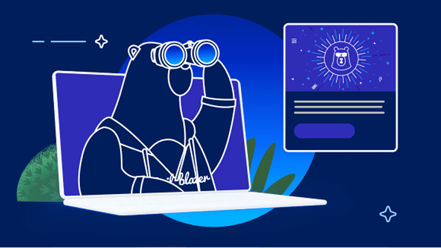 Codey popping out of laptop