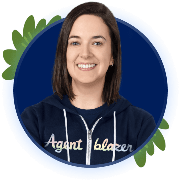 Angelica Buffa in an Agentblazer hoodie