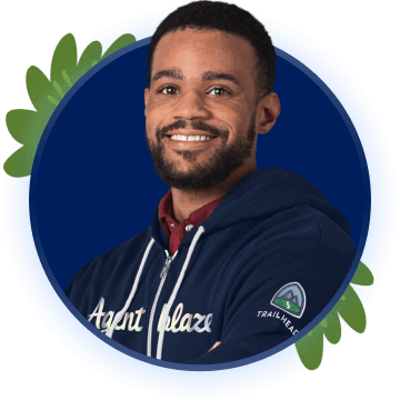 Kai in an Agentblazer hoodie