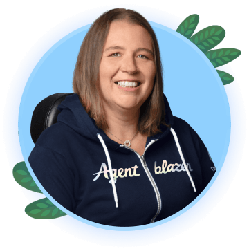 Ali Duncan in an Agentblazer hoodie